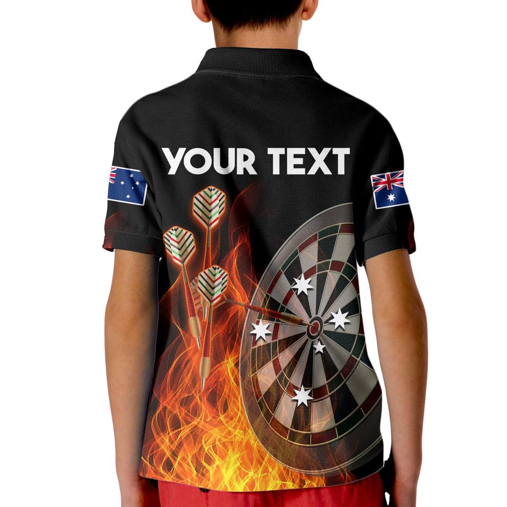 custom-personalised-australia-darts-fire-burning-black-style-kid-polo-shirt