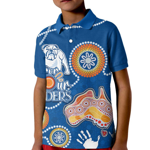 personalised-naidoc-week-2023-nrl-bulldogs-for-our-elders-kid-polo-shirt
