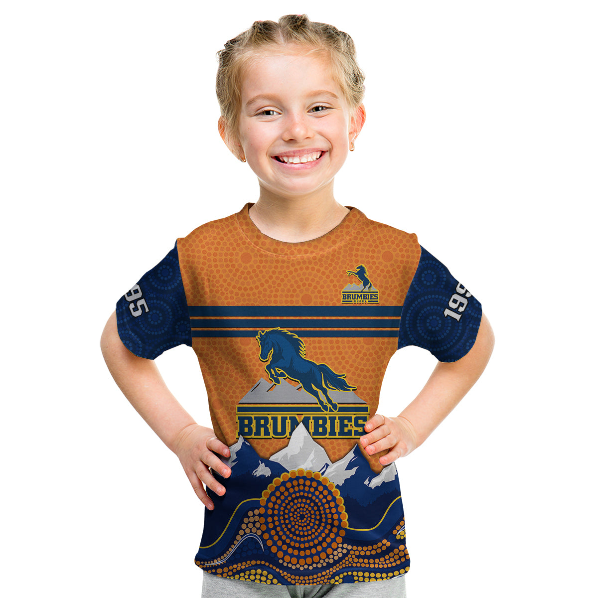 custom-text-and-number-brumbies-rugby-1995-super-indigenous-version-kid-t-shirt