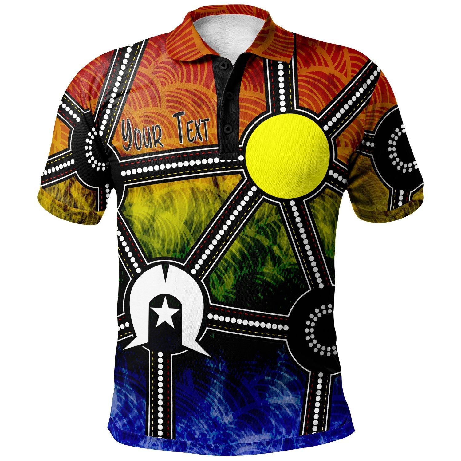 custom-naidoc-week-2021-polo-shirt-aboriginal-geometric-style