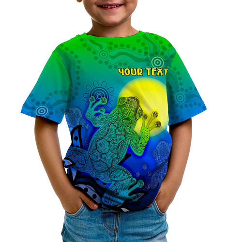 customaboriginal-t-shirts-kid-indigenous-frog-blue-1