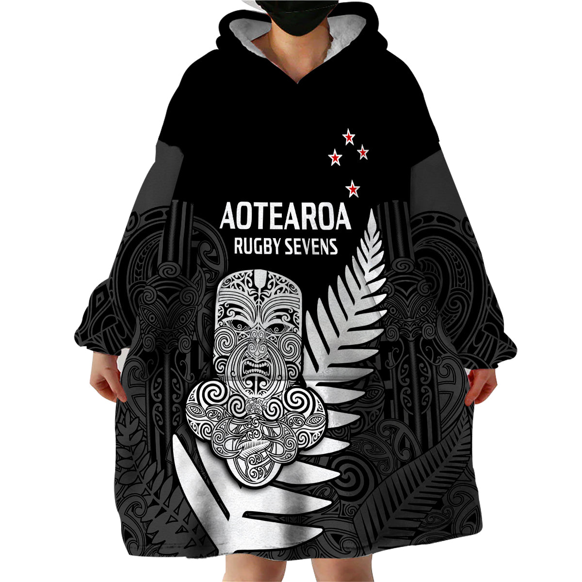 custom-text-and-number-aotearoa-rugby-sevens-all-black-tiki-fern-wearable-blanket-hoodie