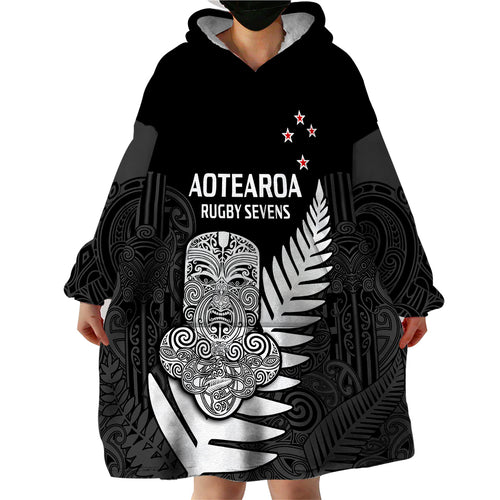 custom-text-and-number-aotearoa-rugby-sevens-all-black-tiki-fern-wearable-blanket-hoodie