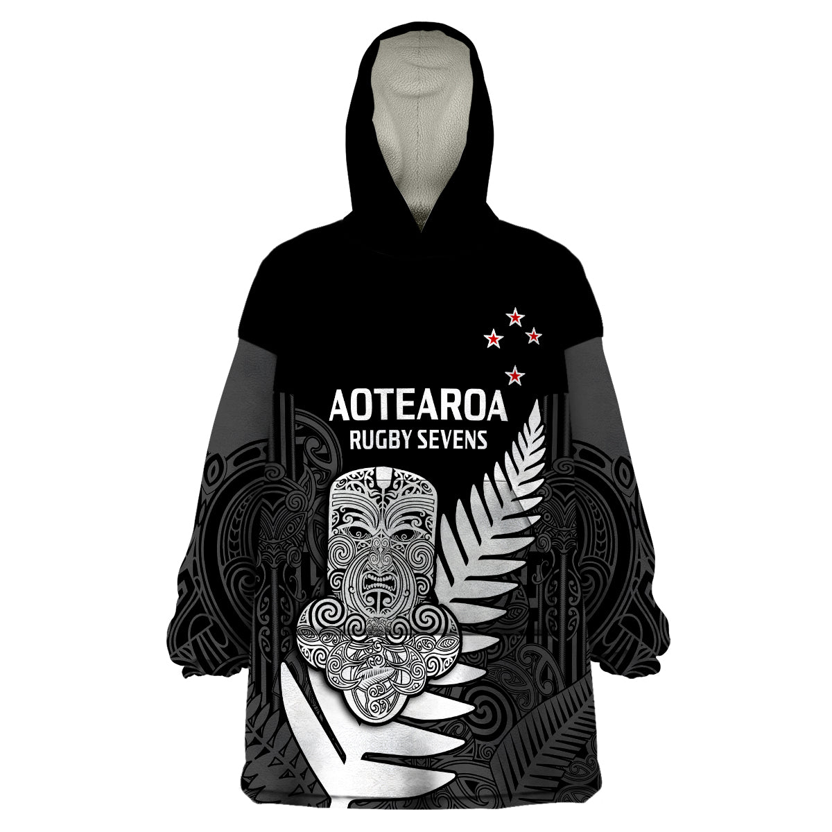 custom-text-and-number-aotearoa-rugby-sevens-all-black-tiki-fern-wearable-blanket-hoodie