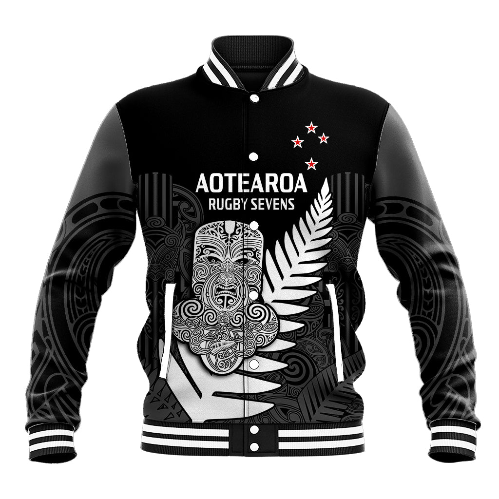 custom-text-and-number-aotearoa-rugby-sevens-all-black-tiki-fern-baseball-jacket
