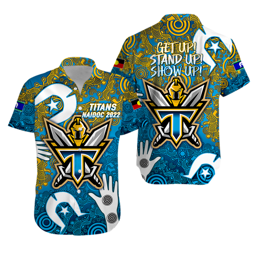 Titans Rugby NAIDOC 2022 Aboriginal Hawaiian Shirt