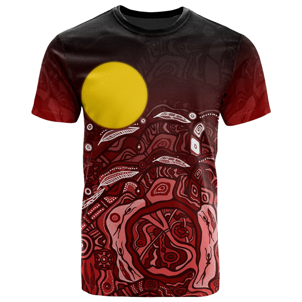 kids-aboriginal-t-shirt-red-landscape