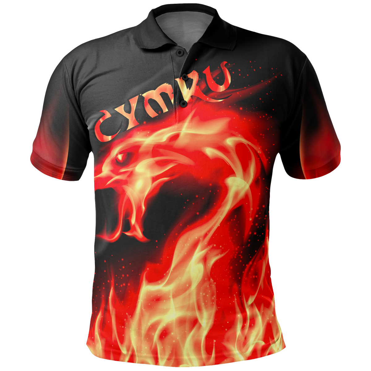 wales-polo-shirt-cymru-flame