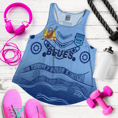 New South Wales Blues Aboriginal Indigenous Women Tank Top - LT12