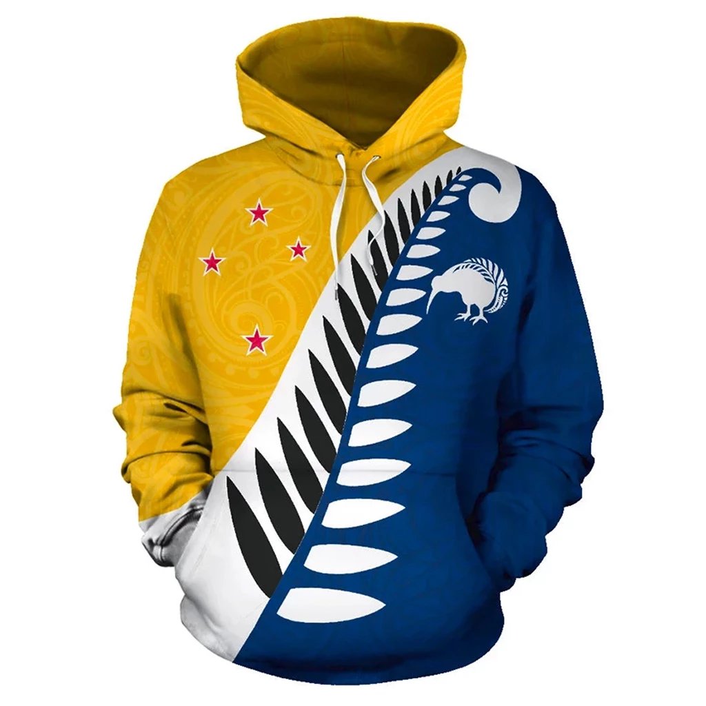 koru-fern-new-zealand-hoodie-yellow
