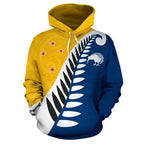 koru-fern-new-zealand-hoodie-yellow