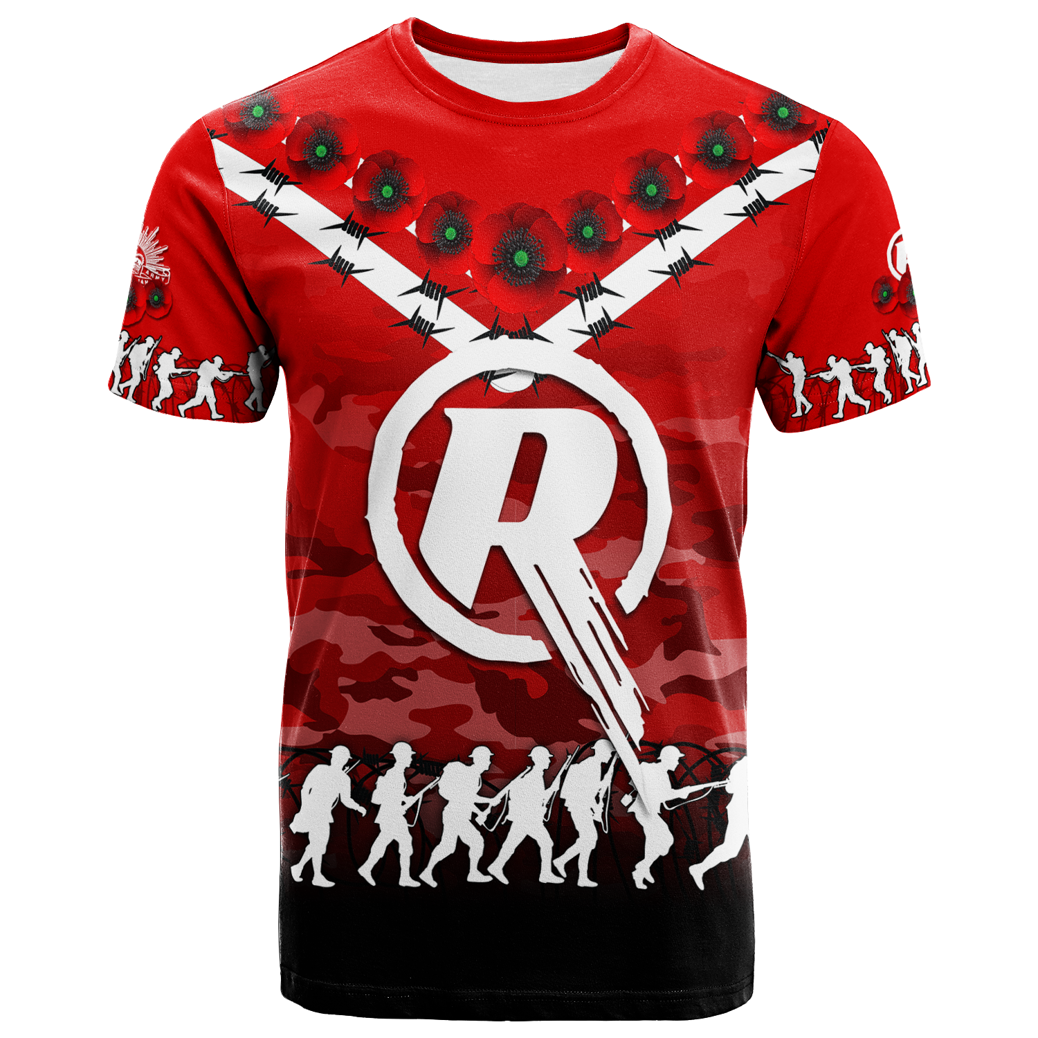 custom-personalised-melbourne-renegades-anzac-2022-t-shirt-camouflage-with-poppy