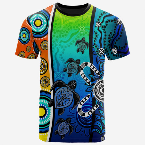 kid-aboriginal-t-shirts-indigenous-turtle-dot-painting-art