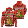 Australia Christmas Kagaroo Aboriginal Pattern