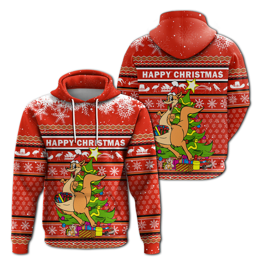 Australia Christmas Kagaroo Aboriginal Pattern