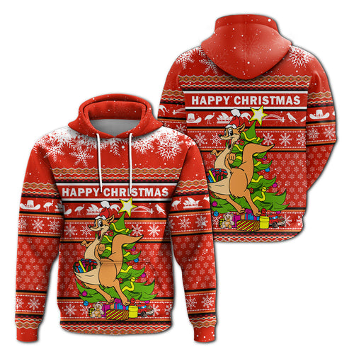 Australia Christmas Kagaroo Aboriginal Pattern