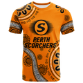 Perth Scorchers Aboriginal Art Cricket 2022 T-Shirt - LT12