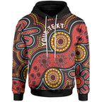 [Custom] Aboriginal Hoodie - Indigenous Circle Dot Painting Style-