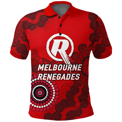 Melbourne Renegades Aboriginal Art Cricket 2022 Polo Shirt