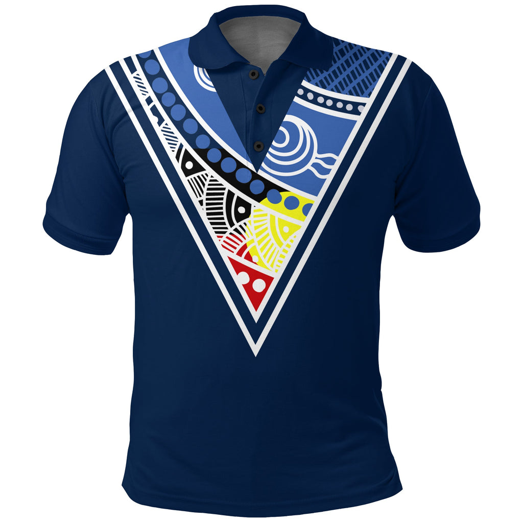 custom-personalised-cricket-victoria-polo-shirt-indigenous-dot-painting-art