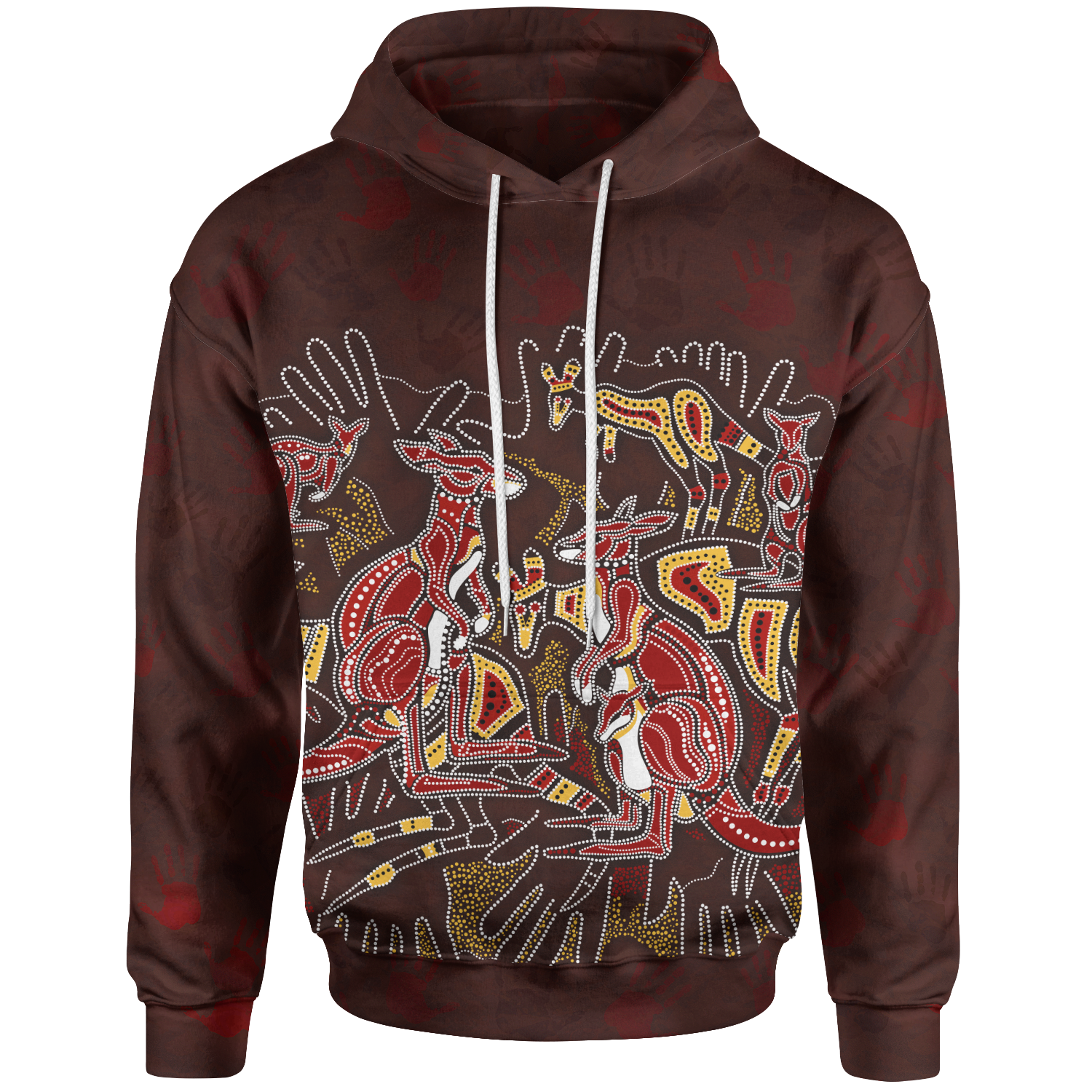 kid-aboriginal-hoodie-kangaroo-family-with-hand-art
