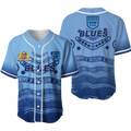 New South Wales Blues Aboriginal  Indigenous Baseball Jersey - LT12