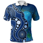 kid-aboriginal-polo-australia-indigenous-flag-circle-dot-painting-art-blue