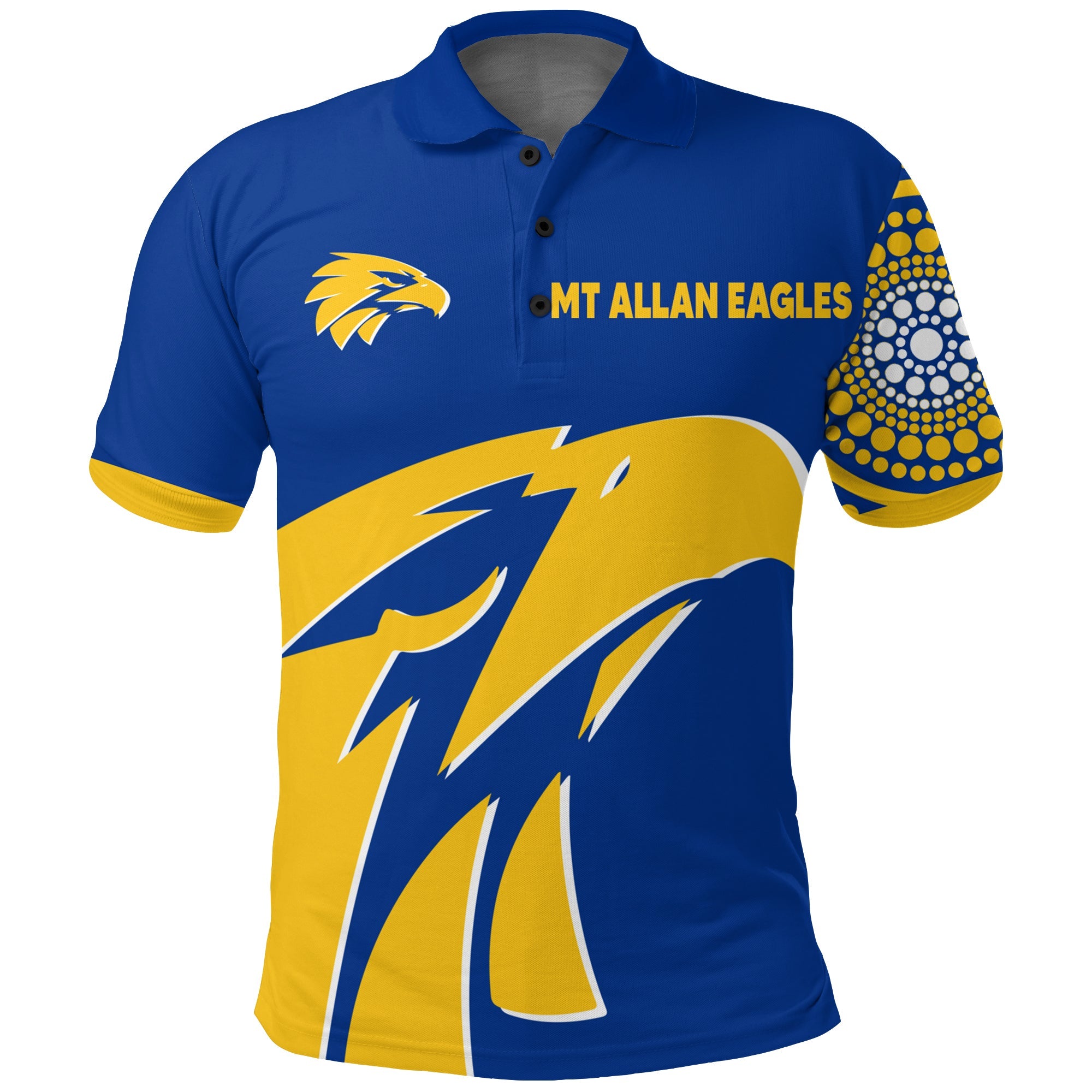custom-personalised-mt-allan-eagles-polo-shirt-aboriginal-dot-painting