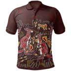aboriginal-polo-shirts-kangaroo-family-with-hand-art