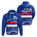 Western Bulldogs Hoodie - Aboriginal Dot Painting - LT12