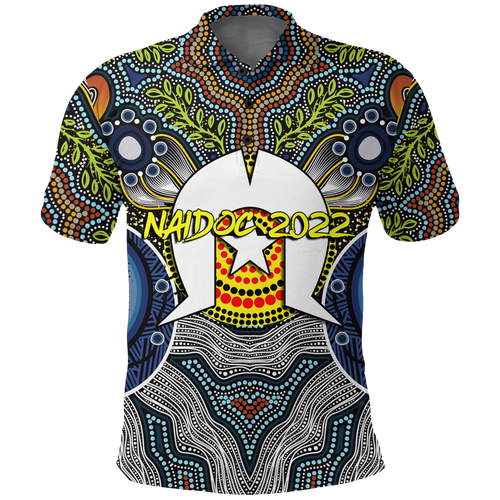 naidoc-week-2022-get-up-stand-up-show-up-aboriginal-dot-art-polo-shirt