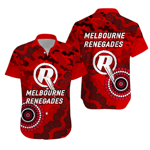 Melbourne Renegades ANZAC Day Aboriginal Hawaiian Shirt - LT12