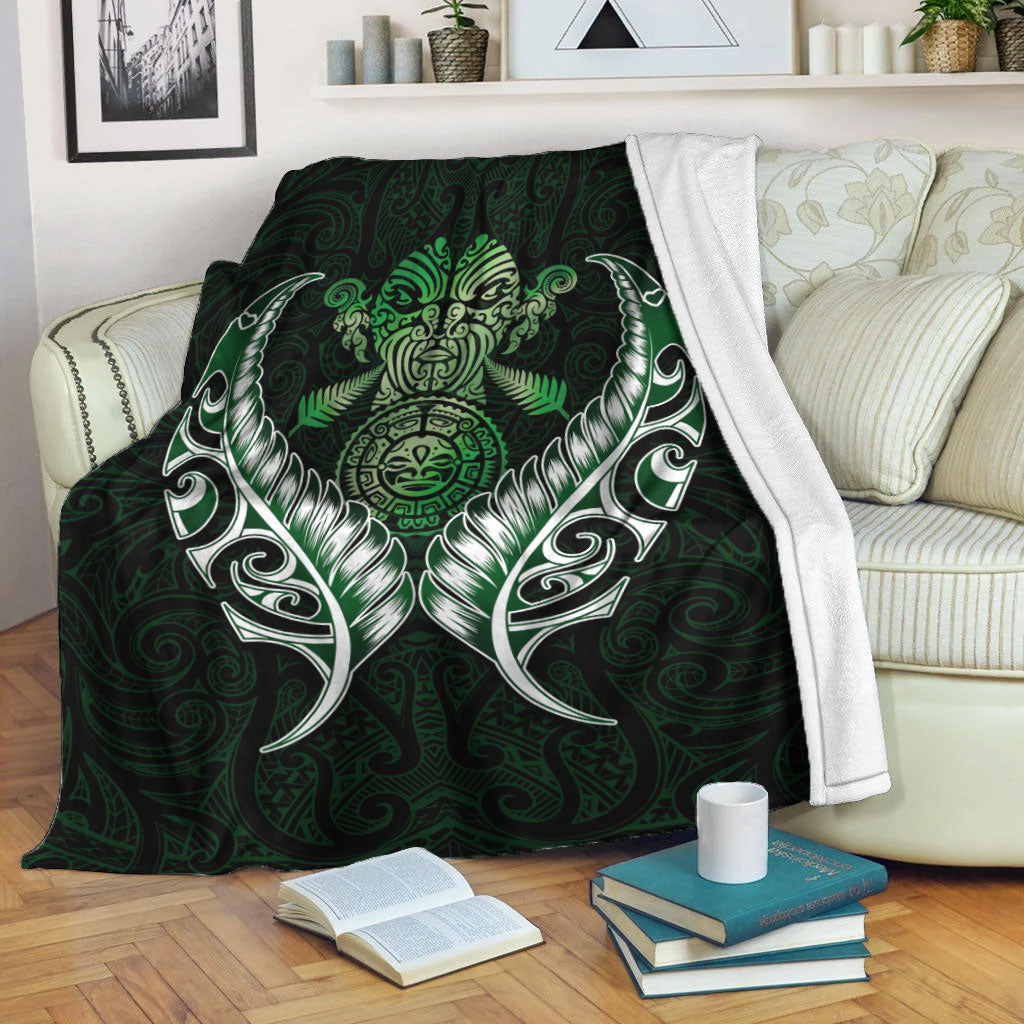 new-zealand-silver-fern-blanket-green