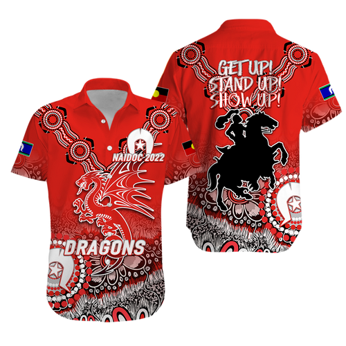 Dragons Rugby NAIDOC 2022 Aboriginal Hawaiian Shirt