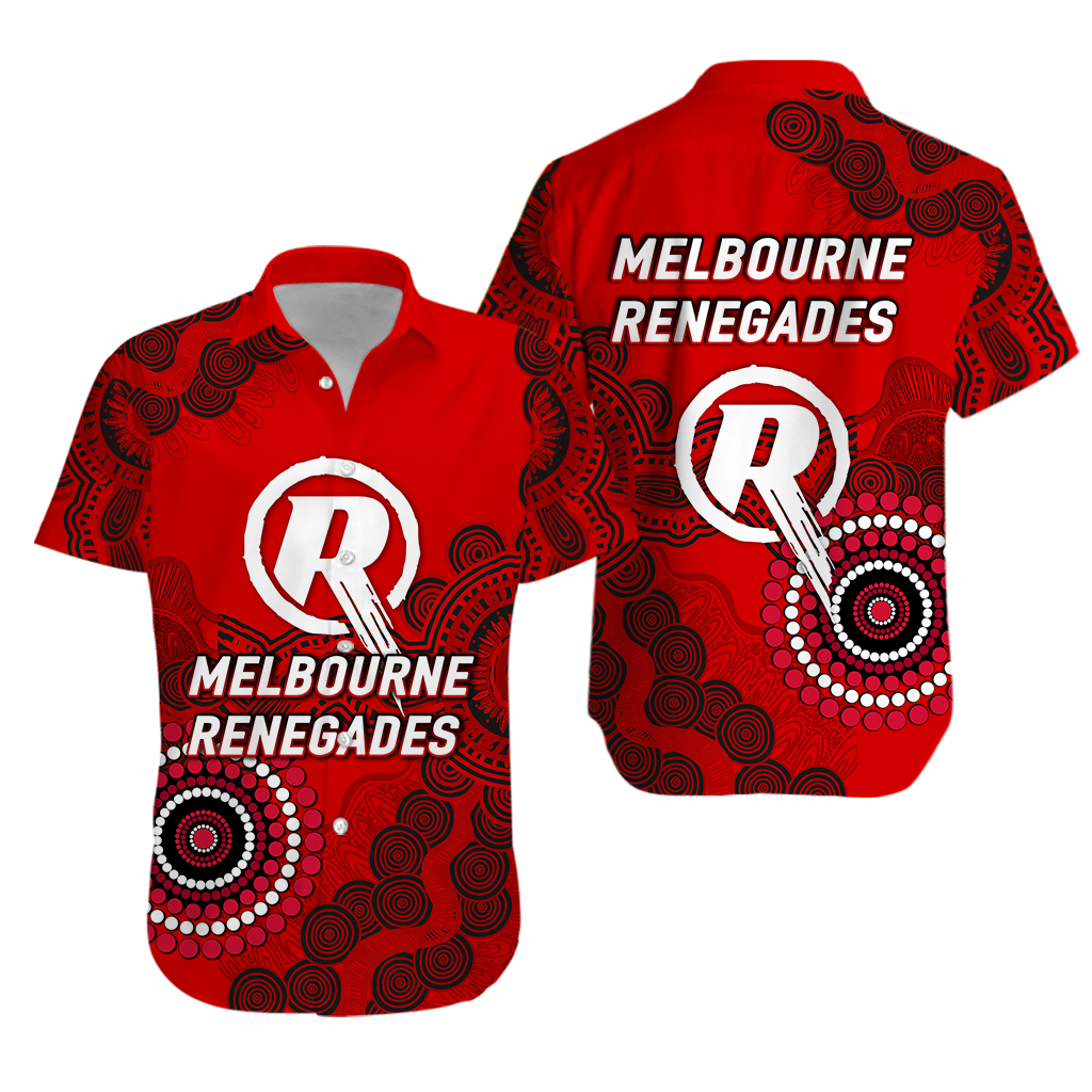 Melbourne Renegades Aboriginal Art Cricket 2022 Hawaiian Shirt - LT12