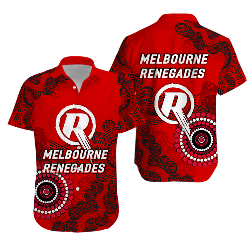 Melbourne Renegades Aboriginal Art Cricket 2022 Hawaiian Shirt - LT12
