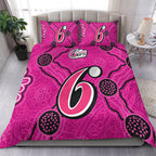 sydney-sixers-bedding-set-aboriginal-dot-painting