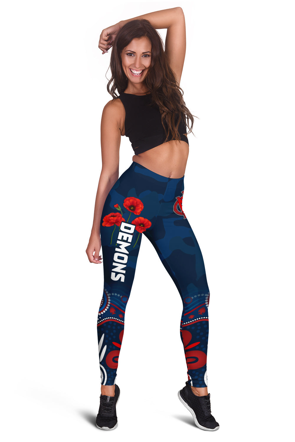 demons-anzac-2022-women-leggings-melbourne-football-aboriginal-poppy