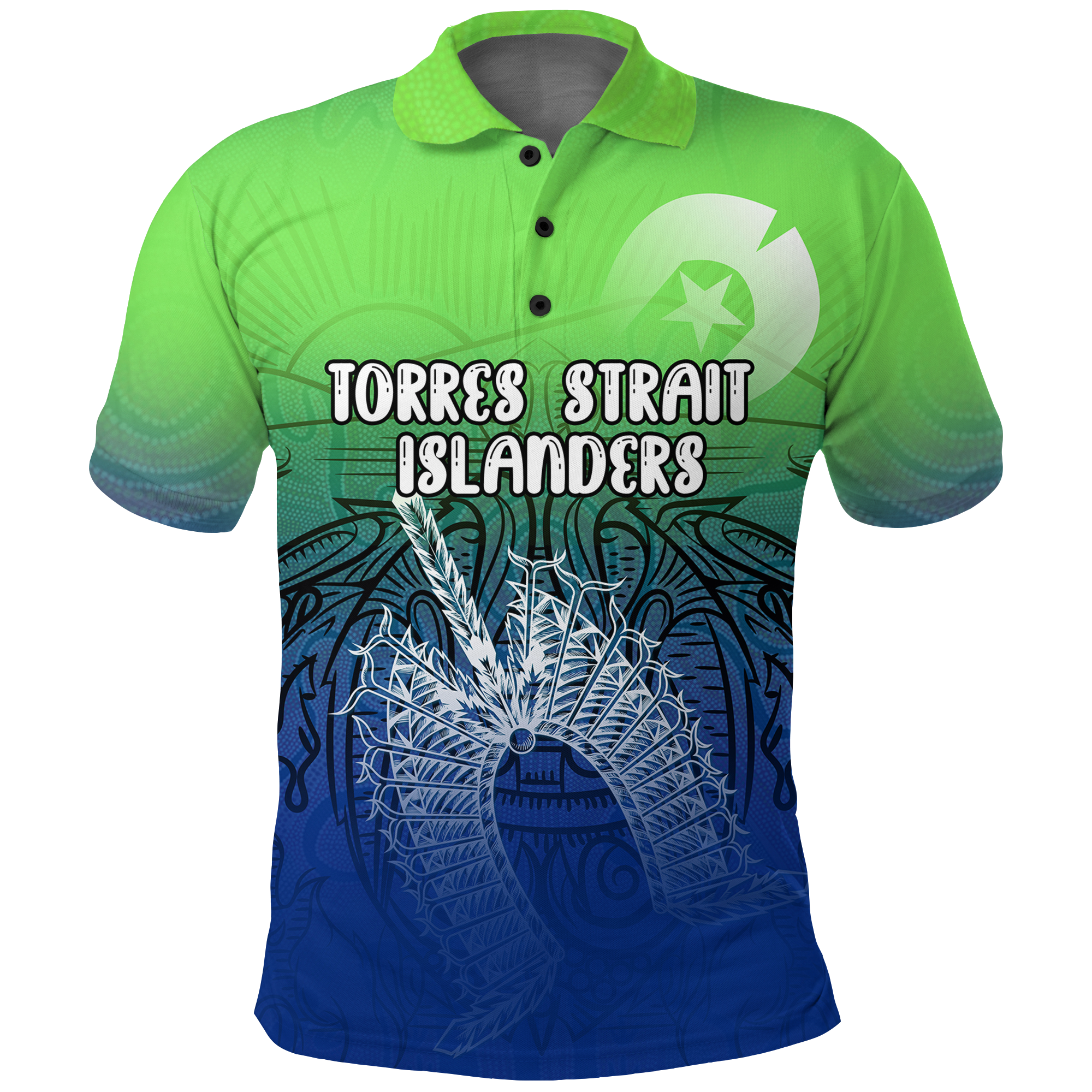 naidoc-week-2022-torres-strait-islander-polo-shirt-indigenous-dot-painting-art