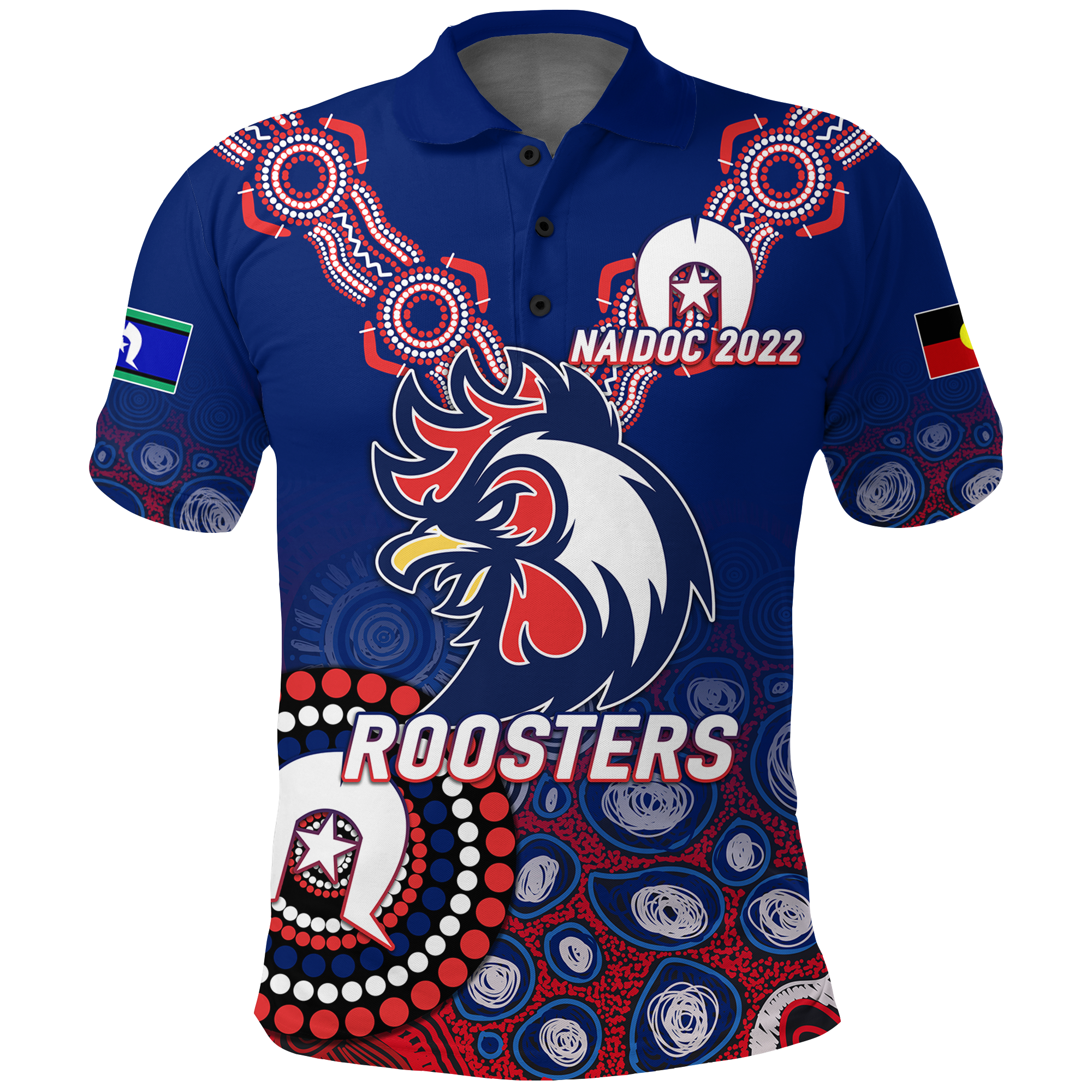 custom-personalised-roosters-rugby-naidoc-2022-aboriginal-polo-shirt