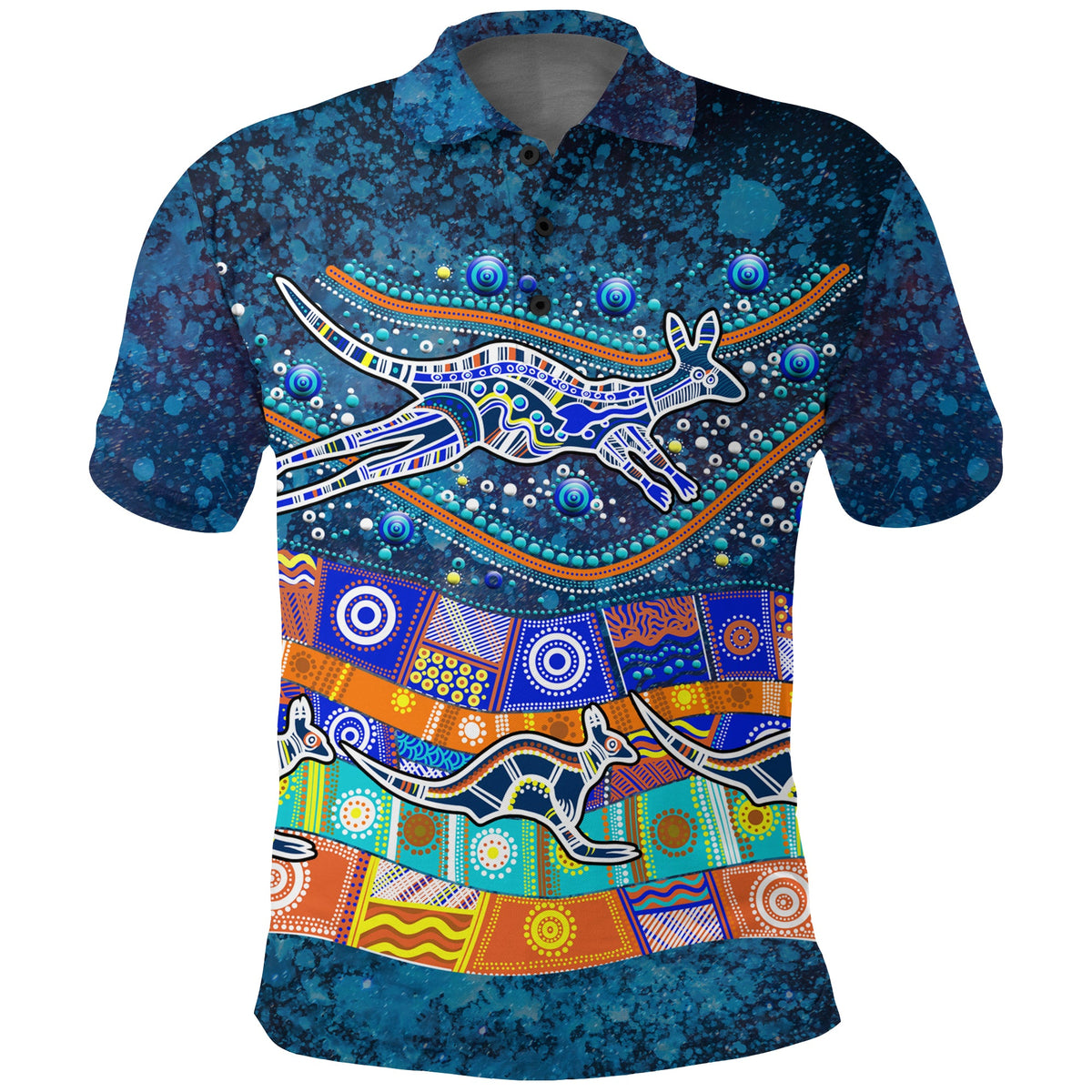 australia-indigenous-polo-shirt-dot-painting-art