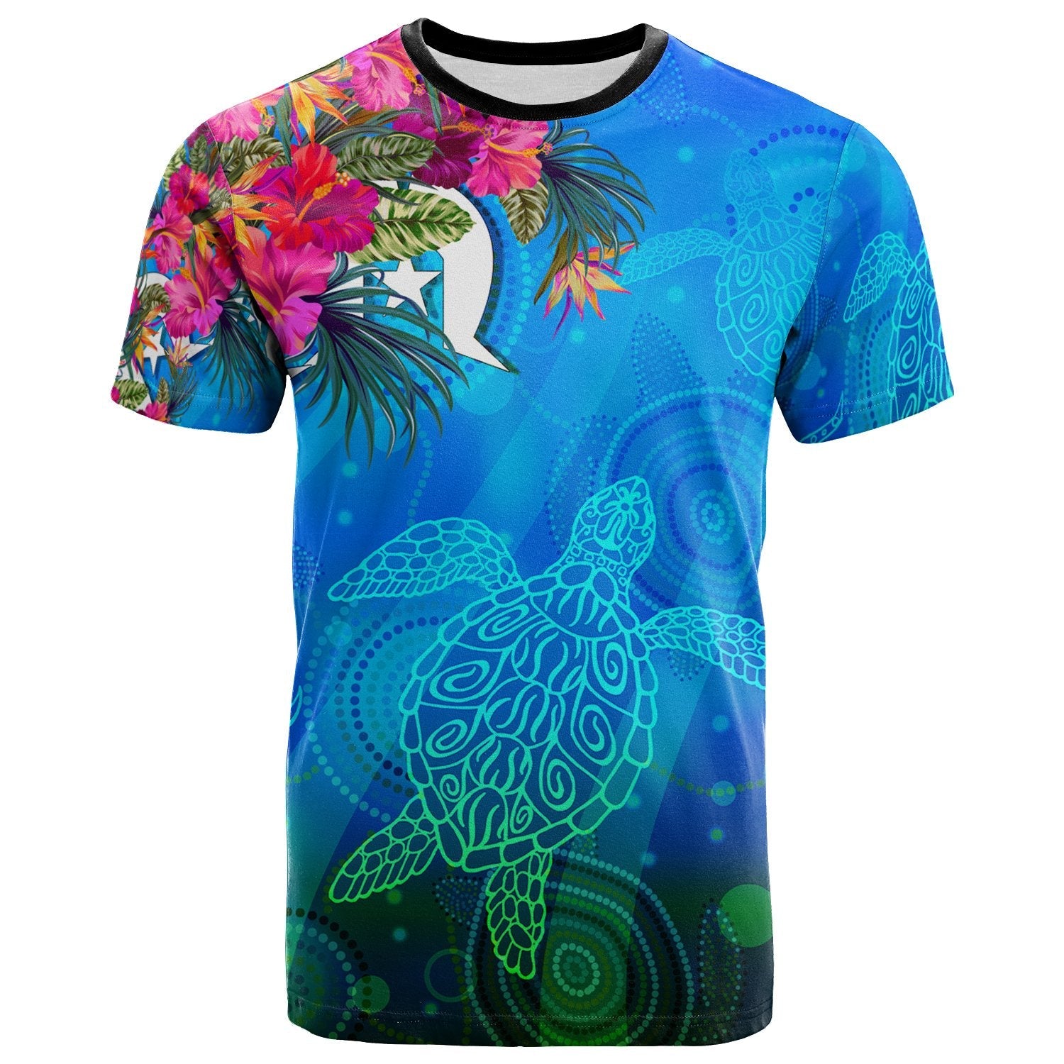 tshirt-torres-strait-blue-sea-with-hibiscus