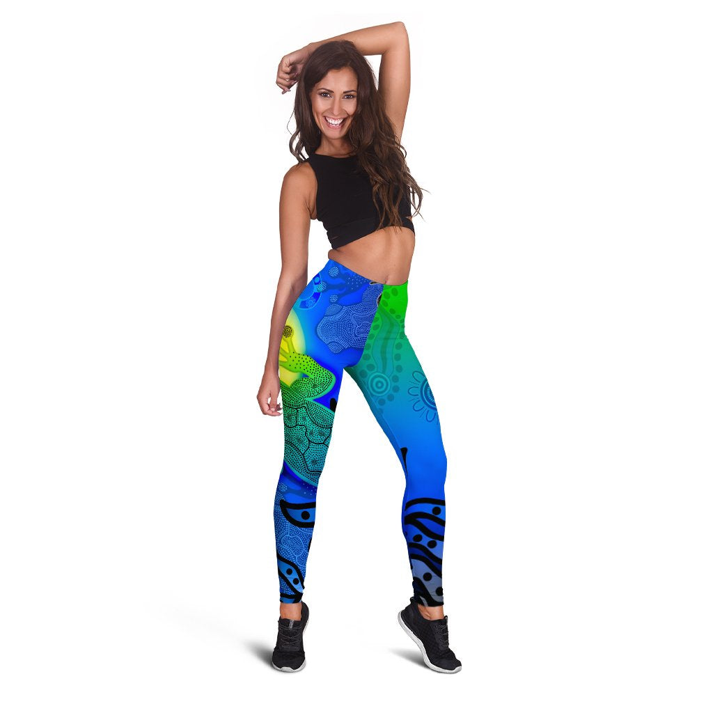 customaboriginal-legging-indigenous-frog-blue-1