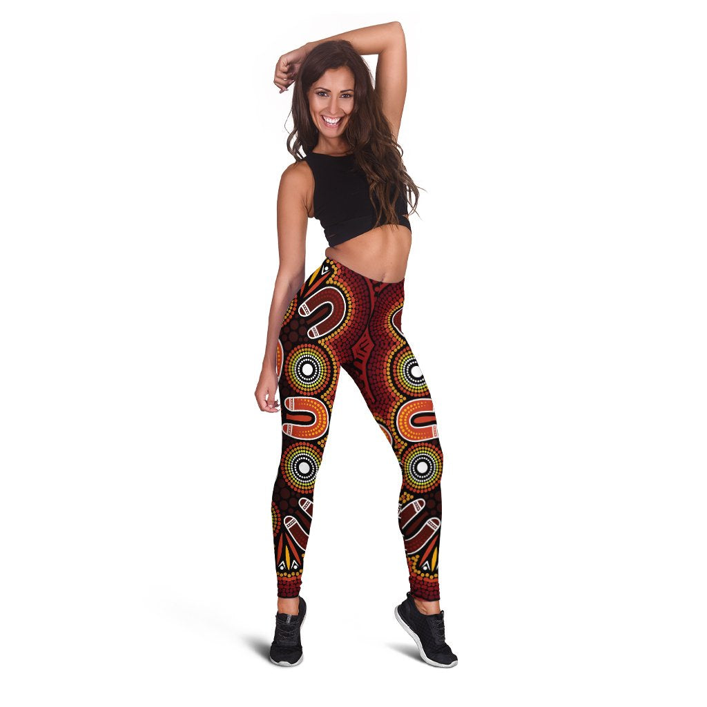 aboriginal-legging-aboriginal-dot-painting-flowers-style