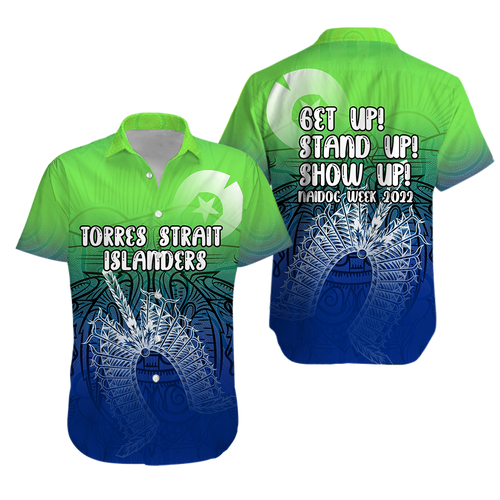 NAIDOC Week 2022 Torres Strait Islander Hawaiian Shirt - Indigenous Dot Painting Art  NAIDOC Week 2022 Torres Strait Islands Hawaiian Shirt - Indigenous Dot Painting Art
