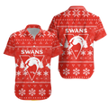 Sydney Swans Hawaiian Shirt - Christmas Ugly Style