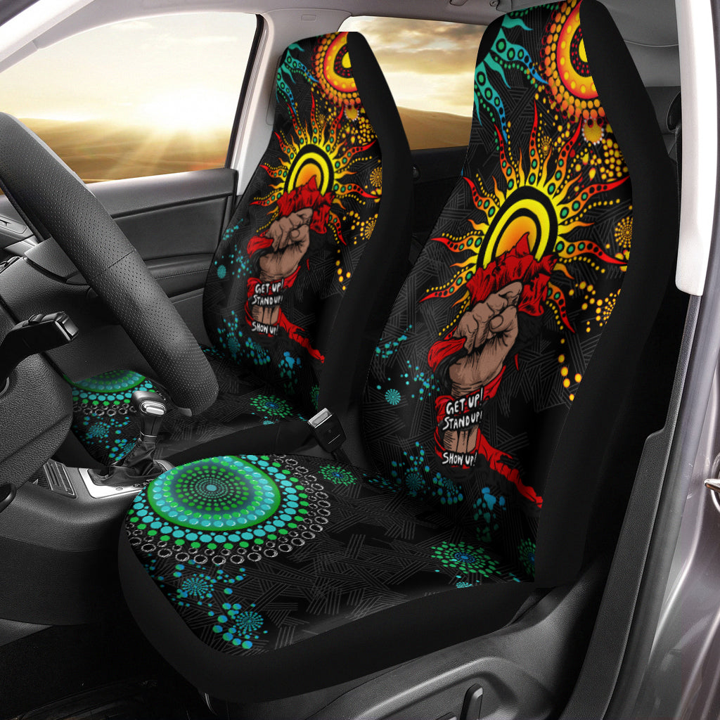NAIDOC Week 2022 Aboriginal Art Unique Car Seat Covers - LT12