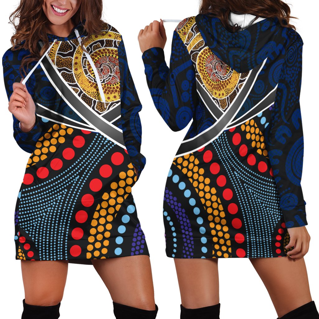 hoodie-dress-aboriginal-dot-panting-art-with-snake