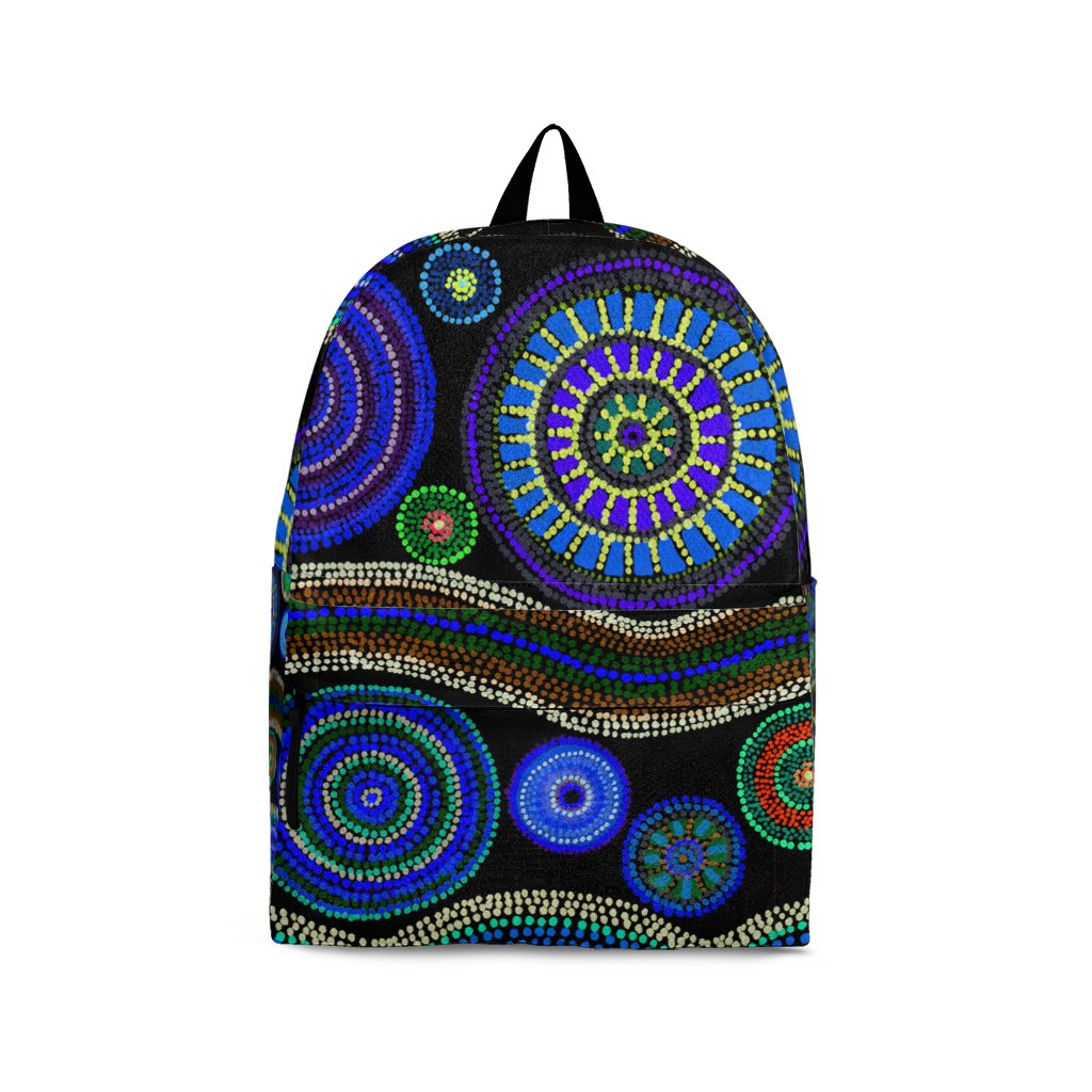 back-pack-aboriginal-dot-unique-style-blue