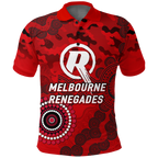 (Custom Personalised) Melbourne Renegades ANZAC Day Aboriginal Polo Shirt - LT12
